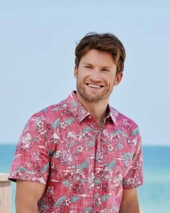 RUTLAND HAWAIIAN PRINT SHIRT (FINAL SALE) 10 RUTLAND HAWAIIAN PRINT SHIRT (FINAL SALE) -Style Vibe Shop 09 Flag Anthem Tampa 1813