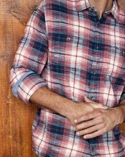 PATTERSON STRETCH FLANNEL SHIRT -Style Vibe Shop 15 Flag Anthem BigBear FW23 1435