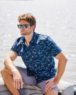 MADEFLEX SAILBOAT PRINT UPF PERFORMANCE SHIRT (FINAL SALE)