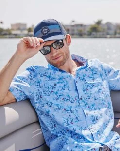 F&A LOGO STRIPED TRUCKER HAT 5 F&A LOGO STRIPED TRUCKER HAT -Style Vibe Shop 22 Flag Anthem Tampa 3335