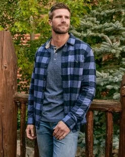 ROLLINS SNOW SLUB LS HENLEY 9 ROLLINS SNOW SLUB LS HENLEY -Style Vibe Shop 41 Flag Anthem BigBear FW23 2972