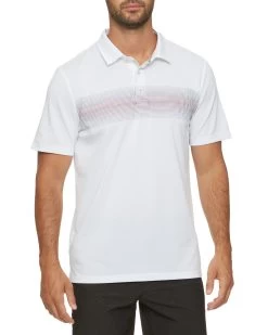 PEORIA OMBRE STRIPE PERFORMANCE POLO (FINAL SALE)