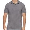 MADEFLEX Brrrº STRIPED PERFORMANCE POLO -Style Vibe Shop BRR POLO 01 979