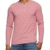 HOLLIS HENLEY -Style Vibe Shop COREKT1052 HENLEY RED 008