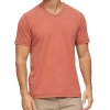 CHATHAM VINTAGE SOFT V-NECK TEE -Style Vibe Shop COREKT1231 RUST 006