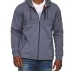 TRENT BLOCKED BONDED FLEECE FULL-ZIP HOODIE 1 TRENT BLOCKED BONDED FLEECE FULL-ZIP HOODIE -Style Vibe Shop COREKT1478 TRENT BLOCKED BONDED FLEECE FULL ZIP HOODED JACKET BLUE COMBO 025