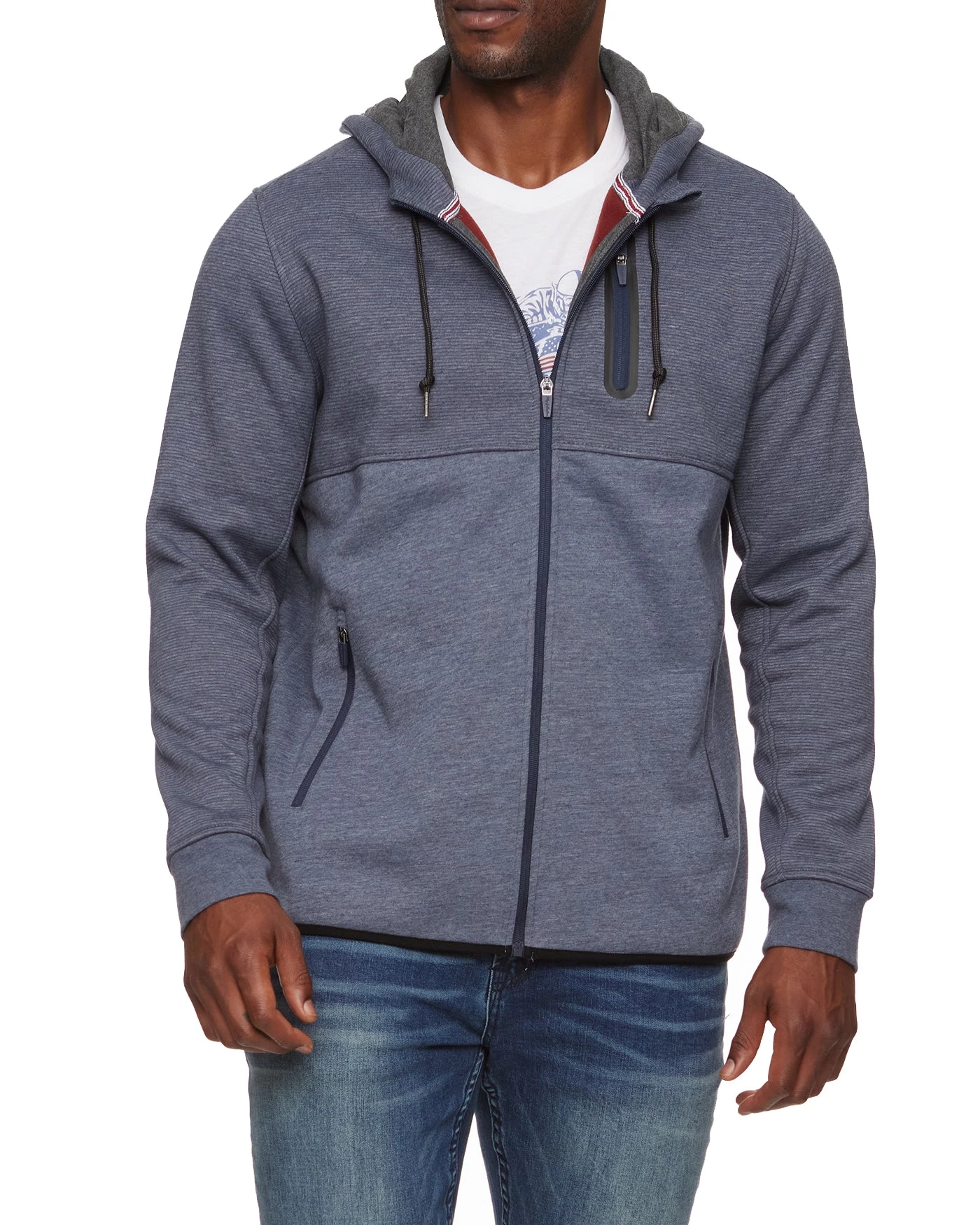 TRENT BLOCKED BONDED FLEECE FULL-ZIP HOODIE 3 TRENT BLOCKED BONDED FLEECE FULL-ZIP HOODIE