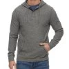 HERO TEXTURED KNIT HOODED HENLEY -Style Vibe Shop COREKT1531 CITRO LS HENLEY HOODIE GREY HEATHER 008