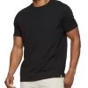 TATUM SLUB CREWNECK TEE -Style Vibe Shop COREKT1546 TATUM SOLID SLUB CREWNECK TEE BLACK 007