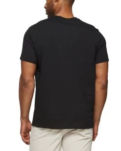 TATUM SLUB CREWNECK TEE -Style Vibe Shop COREKT1546 TATUM SOLID SLUB CREWNECK TEE BLACK 010