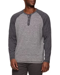 ROLLINS SNOW SLUB LS RAGLAN HENLEY