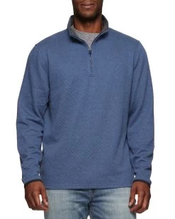 BRADNER SUPER-SOFT QUILTED 1/4-ZIP PULLOVER