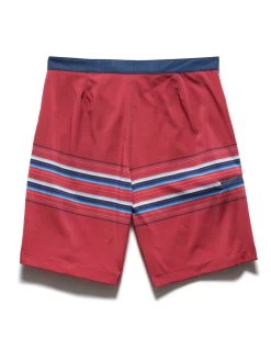 ROCKAWAY STRIPED BOARD SHORT - 10" INSEAM (FINAL SALE) 13 ROCKAWAY STRIPED BOARD SHORT - 10" INSEAM (FINAL SALE) -Style Vibe Shop CORESH177 RED NAVY 017