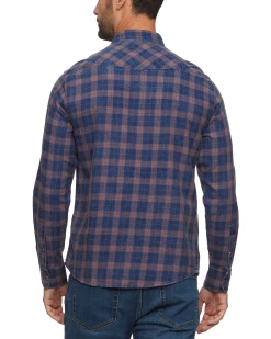 FOWLER VINTAGE WASHED WESTERN SHIRT -Style Vibe Shop COREWS190V RSTIND 016