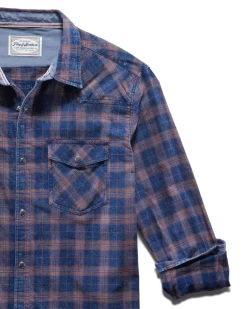 FOWLER VINTAGE WASHED WESTERN SHIRT -Style Vibe Shop COREWS190V RSTINSD 010