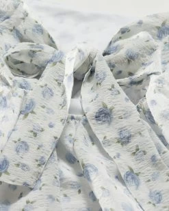 MAYETTA FLORAL PUFF SLEEVE TIE-BACK MINI DRESS 15 MAYETTA FLORAL PUFF SLEEVE TIE-BACK MINI DRESS -Style Vibe Shop DETAILS 017