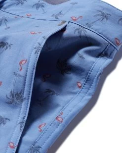 MADEFLEX ANY-WEAR HYBRID FLAMINGO PRINT SHORT - 8" INSEAM (FINAL SALE) -Style Vibe Shop DETAILS 017 a3e9fefd d3e0 48d0 8002 e64c8d523887