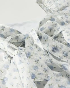 MAYETTA FLORAL PUFF SLEEVE TIE-BACK MINI DRESS 16 MAYETTA FLORAL PUFF SLEEVE TIE-BACK MINI DRESS -Style Vibe Shop DETAILS 020