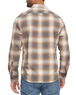 HENSON VINTAGE WASHED FLANNEL SHIRT -Style Vibe Shop DS FA21WS040 HENSON WTTNGR 005 f78a9bed 022d 427e 9736 e46d4579f86d