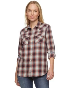 FRANKLIN VINTAGE SOFT WESTERN FLANNEL SHIRT