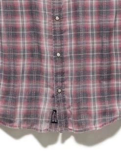 SPENCER VINTAGE SOFT WESTERN SHIRT -Style Vibe Shop DS FA23WS1524 SPENCERR LS VINTAGE SOFT WESTERN SHIRT RED BLACK WHITE 004