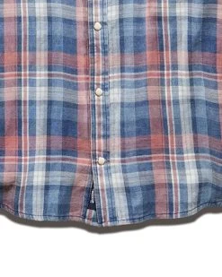 WINCHESTER VINTAGE WASHED WESTERN SHIRT 11 WINCHESTER VINTAGE WASHED WESTERN SHIRT -Style Vibe Shop DS HO22WS808 WINCHESSTER LS VINTAGE WASH WESTERN SHIRT RED NAVY WHITE 005