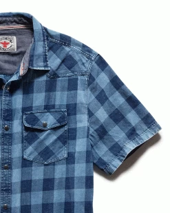 MCLENNAN SS WESTERN SHIRT (FINAL SALE) -Style Vibe Shop DS SP20WS900 MEDBLU MCLENNANN SS VINTAGE WASHED WESTERN SHIRT 0003 f9c71e5a 792a 47e9 aa02 ae6c028f81b8