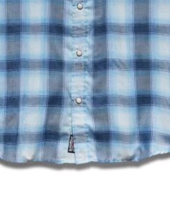 GADSDEN VINTAGE SOFT WESTERN SHIRT (FINAL SALE) -Style Vibe Shop DS SP23WS1159 GADSDEN SS VINTAGE WASH WESTERN SHIRT BLUE BLACK WHITE 005 1 2