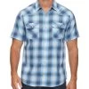 GADSDEN VINTAGE SOFT WESTERN SHIRT (FINAL SALE) -Style Vibe Shop DS SP23WS1159 GADSDEN SS VINTAGE WASH WESTERN SHIRT BLUE BLACK WHITE 005