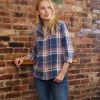 DENNING VINTAGE WASHED INDIGO SHIRT 1 DENNING VINTAGE WASHED INDIGO SHIRT -Style Vibe Shop Ellie Outfit 11 018