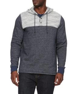 BERWYN FLEECE HOODED HENLEY