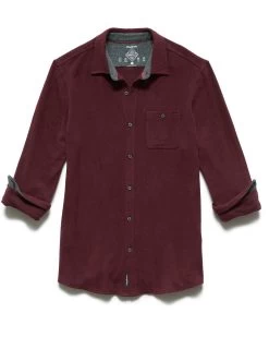 MADEFLEX HERO KNIT SHIRT -Style Vibe Shop FA20WS269 CHANNING LS DOUBLE POCKET SHIRT MAROON 009 97ff5565 977e 481d baf9 b09be11f5999