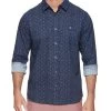 INNSBROOK SHIRT -Style Vibe Shop FA20WS282 INNSBROOK LS SINGLE POCKET SHIRT NAVY FLORAL 009