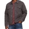 BRUNSWICK OVERDYE JEAN JACKET -Style Vibe Shop FA21OW805 BRUNSWICK OVER DYED JEAN JACKET CHARCOAL 008