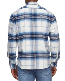 DEMAREST FLANNEL SHIRT 13 DEMAREST FLANNEL SHIRT -Style Vibe Shop FA21WS057 DEMAREST NVYWHT 004