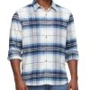 DEMAREST FLANNEL SHIRT -Style Vibe Shop FA21WS057 DEMAREST NVYWHT 014