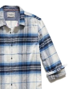 DEMAREST FLANNEL SHIRT 14 DEMAREST FLANNEL SHIRT -Style Vibe Shop FA21WS057 DEMAREST NVsYWHT 008