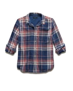 DENNING VINTAGE WASHED INDIGO SHIRT -Style Vibe Shop FA21WS1044W DENNING INMVWH 014 c15dc838 1d8c 44a9 b69f 45d2935f61b4