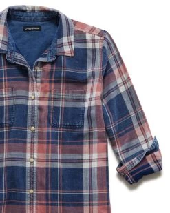 DENNING VINTAGE WASHED INDIGO SHIRT -Style Vibe Shop FA21WS1044W DENNINsG INMVWH 014 c86ff6f2 6723 4d44 9166 6916a51c20e8