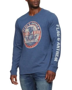 FLAG & ANTHEM LAGER CREWNECK TEE