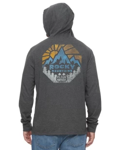 ROCKY MOUNTAINS SUNRISE HOODIE -Style Vibe Shop FA22KT1601 CHARHT 024