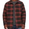 ROCKINGHAM QUILTED SHIRT JACKET 2 ROCKINGHAM QUILTED SHIRT JACKET -Style Vibe Shop FA22OW804 ROCKINGHAM QUILTED SHIRT JACKET RUST BLACK 004