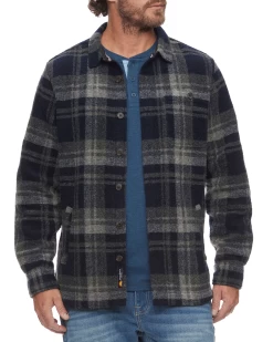 NEWBERG SHIRT JACKET -Style Vibe Shop FA22OW844 NVYCRL 015