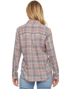 CLIFTON VINTAGE SOFT SHIRT -Style Vibe Shop FA22WS1154W BLUE PINK 007