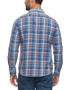 WOODWAY VINTAGE WASHED SHIRT -Style Vibe Shop FA22WS834 NVOGBL 004