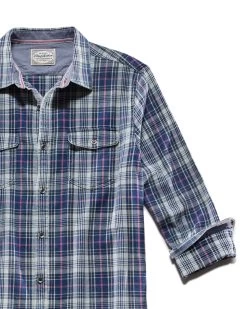 MATFIELD VINTAGE WASHED SHIRT -Style Vibe Shop FA22WS895 NAVYMCMd 003