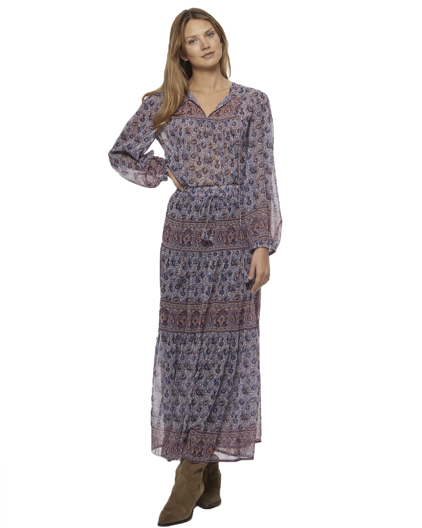 HOLLINS FLORAL PRINT PEEKABOO PEASANT TOP 5 HOLLINS FLORAL PRINT PEEKABOO PEASANT TOP - Image 3