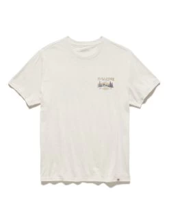 MOUNTAINEER STREAM TEE -Style Vibe Shop FA23SS1228 MOUNTAINEER STREAM SS TEE VINTAGE WHITE 002