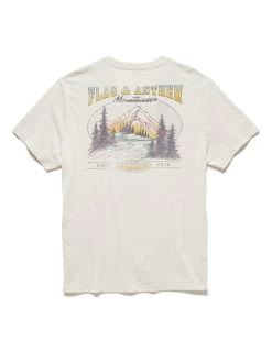 MOUNTAINEER STREAM TEE -Style Vibe Shop FA23SS1228 MOUNTAINEER STREAM SS TEE VINTAGE WHITE 004