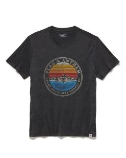 COYOTE MOUNTAIN TEE -Style Vibe Shop FA23SS1229 COYOTE MOUNTAIN SS TEE CHARCOAL HEATHER 003